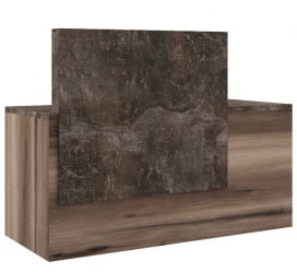 Стойка ресепшн правая B-TONE BTN36190142 Вяз Бетон темный