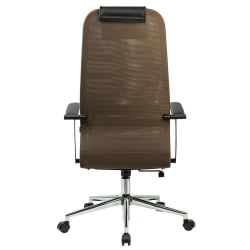 Кресло руководителя BRABIX PREMIUM Ultimate EX-801 хром Черное/коричневое