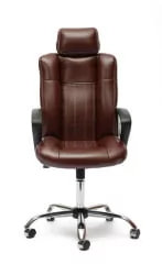 Кресло руководителя Oxford хром коричневый 2 TONE