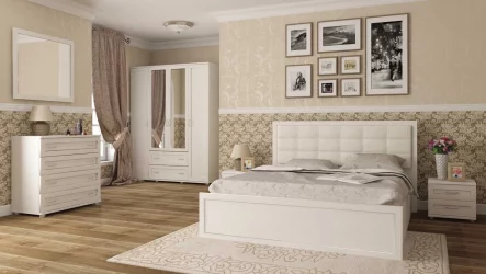 Двуспальная кровать с подъёмным механизмом Ника-Люкс 52