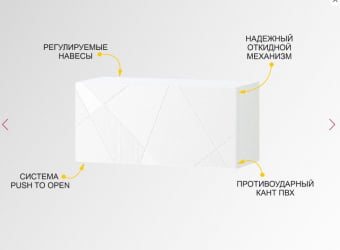 Полка навесная Джерси 601.41