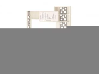 Стол компьютерный с надстройкой Мегаполис 55.24 55.25 Сосна Астрид