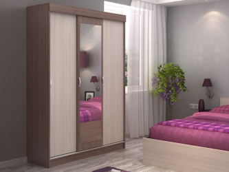 Шкаф в прихожую Басса ШКК 551 Ясень шимо/дуб сонома