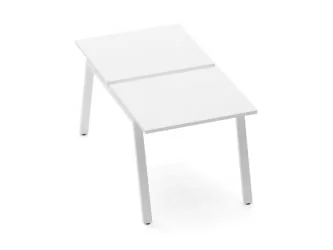 Письменный стол для двоих Deka Л-обр. каркас 73.145.08 Белый