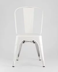 Стул TOLIX с высокой спинкой Белый матовый