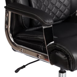 Кресло Atlant рецикл. кожа/иск. кожа, черный