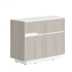 Комод с распашными дверями Line СФ-572101 Дуб серый Белый