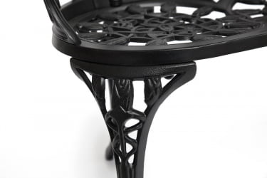 Скамья Secret De Maison Strauss (Штраус) алюминиевый сплав, 99хх56х76см, черный