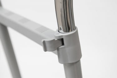 Гардеробная вешалка для одежды CH-4375 85-145x44x102-170 см, серый/хром