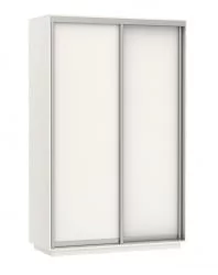 Шкаф-купе белый Экспресс Дуо Элемент 1400х2200х Белый снег / 1400х2200h