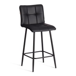 Барный стул Bari/Бари экокожа , черный, 42х55х99 см