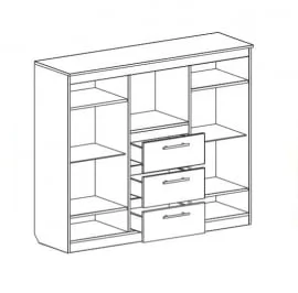Комод с баром Элана Дуб сонома Комод с баром Элана Дуб сонома