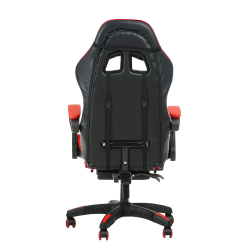 Геймерское кресло 1206 KINGQUEEN цвет черный/красный с массажем 1206-black-red-mass