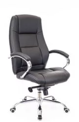 Кресло руководителя Крон М экокожа Черный / Kron M