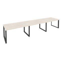 Стол переговорный (3 столешницы) ОНИКС О.МО-ПРГ-3.3 Денвер Светлый/Антрацит / ONIX O.MO-PRG-3.3