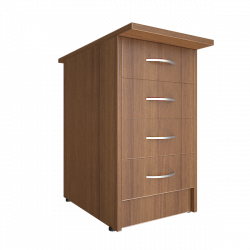 Тумба приставная (с замком) Рива А.ТП-4.2Ф-С Орех Гварнери / Riva А.ТП-4.2F-S