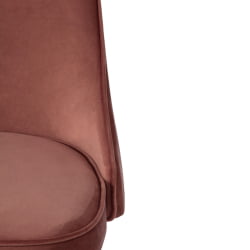 Стул барный KISH (mod. 714) ткань/металл, 50х57х110 см, высота до сиденья 78 см, коралловый barkhat 15 /черный