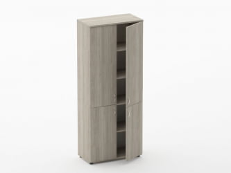 Шкаф высокий закрытый Твин 16.16.101 Дуб Сантана светлый / Twin