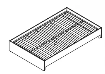Кровать без изголовья KBW 2012 Дуб сонома светлый