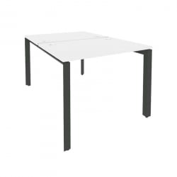 Рабочая станция на П-образном м/к ОНИКС О.МП-Д.РС-2.1.7 Белый Бриллиант/Антрацит / ONIX O.MP-D.RS-2.1.7