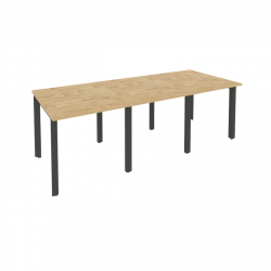 Стол переговорный (3 столешницы) ONIX O.MP-PRG-3.0 Тиквуд Светлый/Антрацит