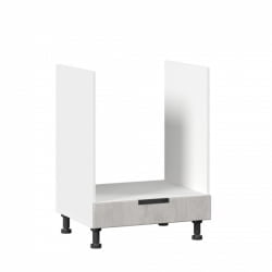 Тумба кухонная 600 для встраиваемой техники Джамис ЛД 296.250.000.014 Белый Белый камень