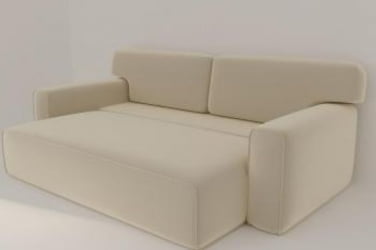 Диван прямой Сандвик (Berhouse) Цвет фасада: Левис 02 велюр; Тип: Прямой; Материал фасада: Металл/Велюр