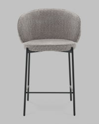 Стул полубарный Тисдейл букле серый