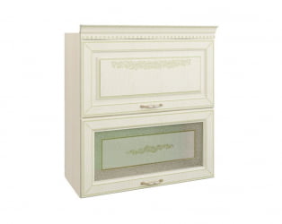 Шкаф-витрина кухонный (с системой плавного закрывания) Оливия 71.09.1