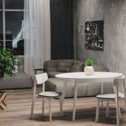 Стул с мягким сиденьем Вега Blue жаккард Дуб золотой