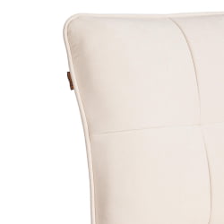 Мягкий стул Sweet LT, велюр, молочный/черный, 4, 41х55х88 см