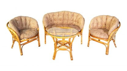 Комплект Багама с диваном, подушки светлые полные