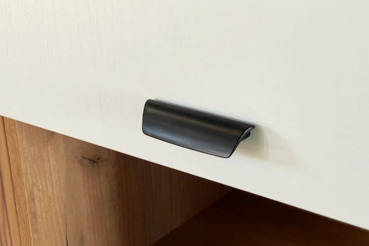 Шкаф комбинированный Моди MGM-01 дуб крафт золотой/белое дерево_3