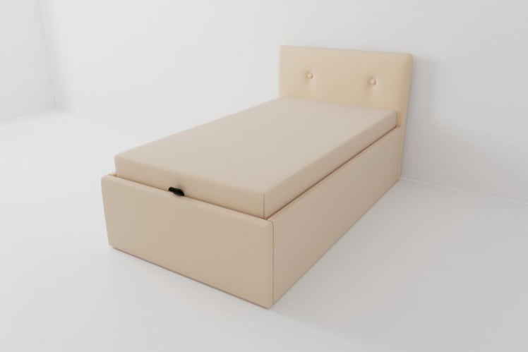 Детская кровать Екатеринбург с подъемным механизмом и матрасом Цвет фасада: Бежевый; Материал фасада: ЛДСП; Спальное место: 800х1600 _0