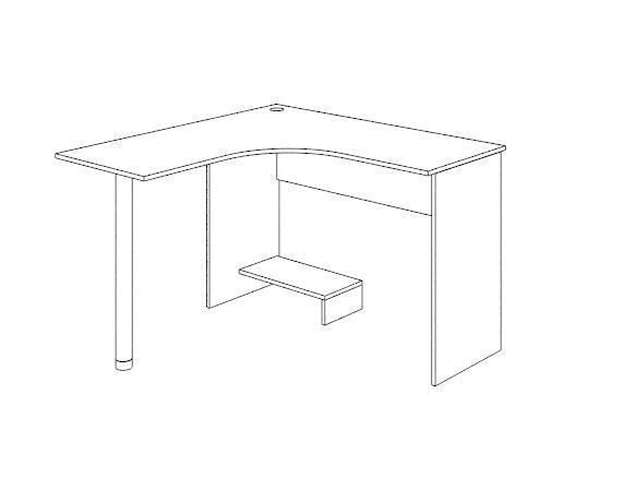 Стол угловой Модуль №12 Ясень шимо светлый_1