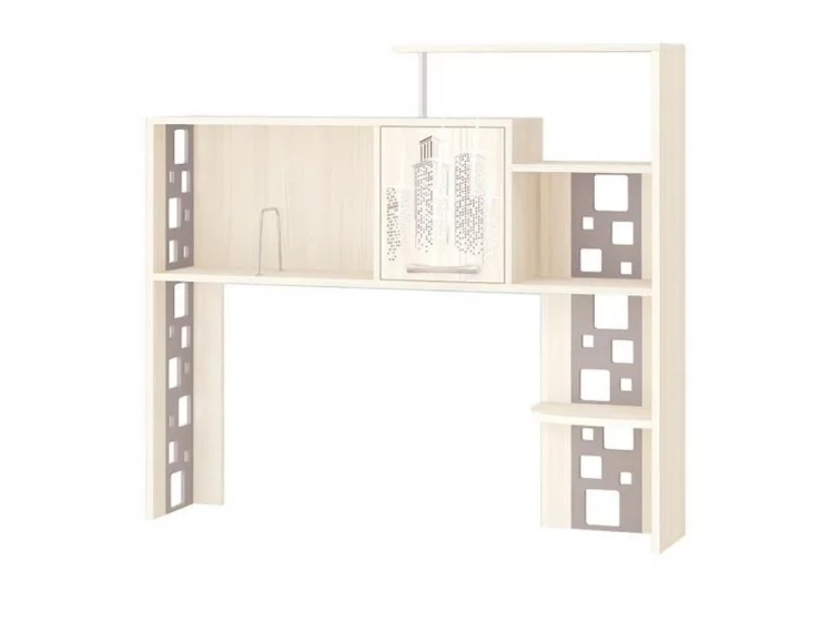 Стол компьютерный с надстройкой Мегаполис 55.15 55.23 Сосна Астрид_2