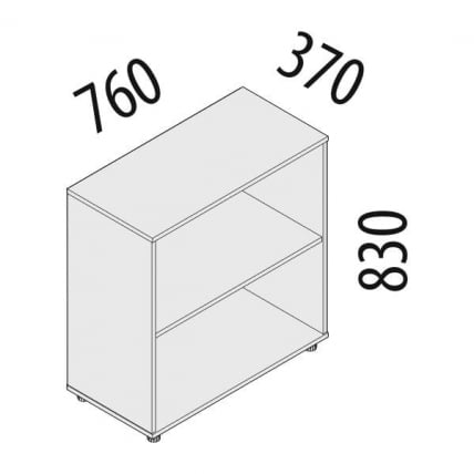 Каркас Шкафа 2 секции (К)63.41 Дуб кобург_1