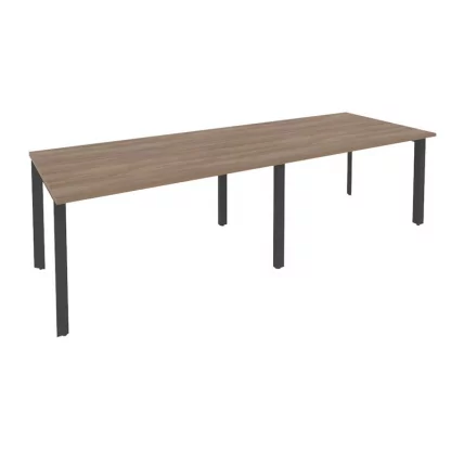 Стол переговорный (2 столешницы) ОНИКС О.МП-ПРГ-2.3 Дуб Аризона/Антрацит / ONIX O.MP-PRG-2.3_0