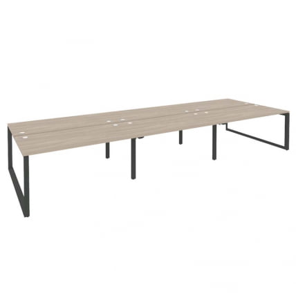 Рабочая станция на О-образном м/к ONIX O.MO-D.RS-6.4.8 Дуб Аттик/Антрацит_0