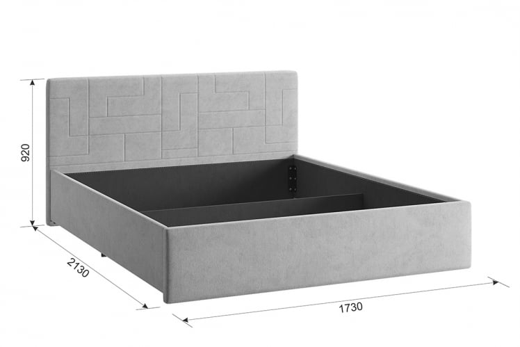 Кровать 1.6 Лора 2 с подъем. механизмом ЗП.КМ1.6-09.2 янтарь (велюр) / ZP.KM1.6-09.2_3