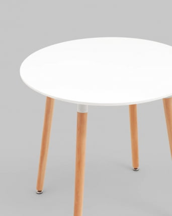 Стол круглый Рокки New D=80 белый_2