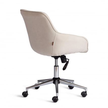 Кресло DUBLIN хром вельвет, молочный_2