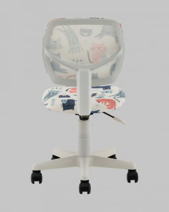 Кресло ЛОЛО Cats пластик белый_5