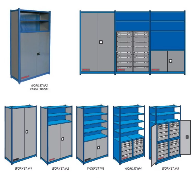 Шкаф инструментальный Комплект WORK ST №2_1
