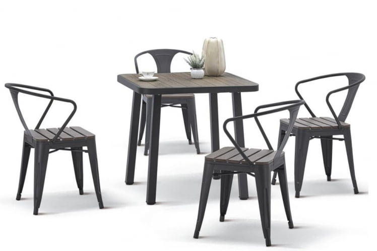 Комплект садовой мебели (стул PC 630\стол PT-846-1) Темно-коричневый_0