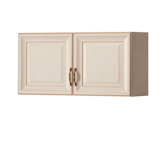 Шкаф навесной Марлен 481 Кремовый белый Патина_0