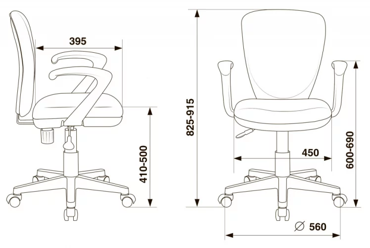 Кресло детское Бюрократ KD-W10AXSN (пластик белый) Синий 26-21_4
