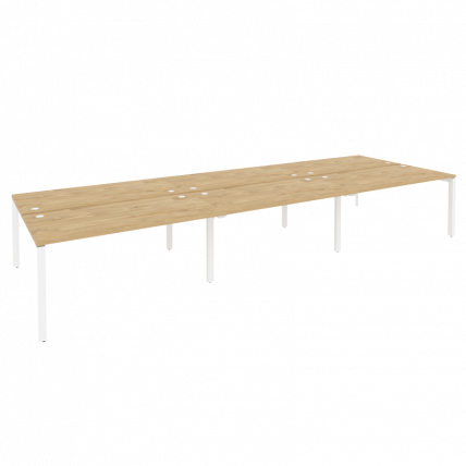 Рабочая станция на П-образном м/к ONIX O.MP-D.RS-6.4.8 Тиквуд Светлый/Белый_0