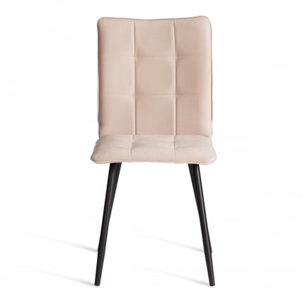 Стул обеденный Бари ЛТ, велюр, бежевый/черный, 7, 41х55х89 см / Bari LT,_4