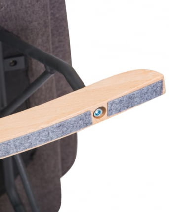 Набор 2 шт Кресло-качалка ДОБРИН КИАРА (серая ткань (ЛАР-106Д-26)) 2 шт / DOBRIN KIARA (LAR-106D-26))_2